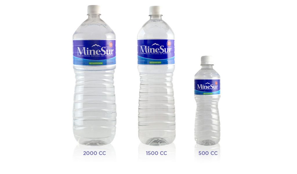 botellas de agua minesur